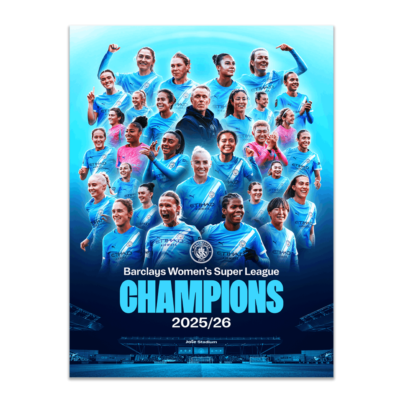 マンチェスター・シティ WSL 優勝ポスター | Official Man City Store