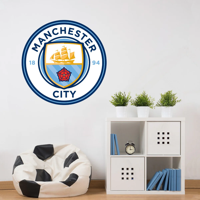 Manchester City Crest Wall Sticker  - STD