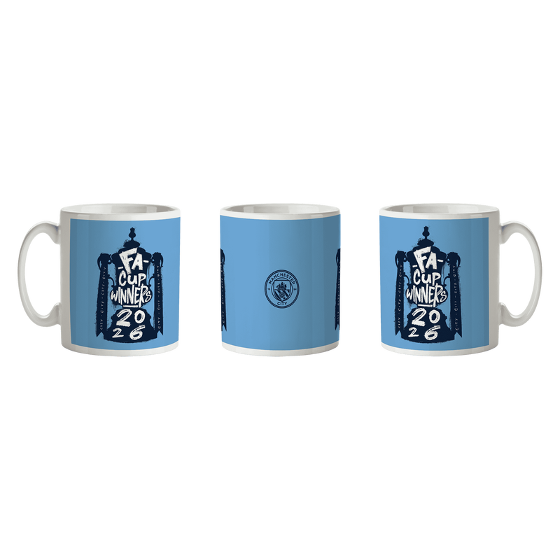 Manchester City FA Cup 25/26 Winners Mug - Blue