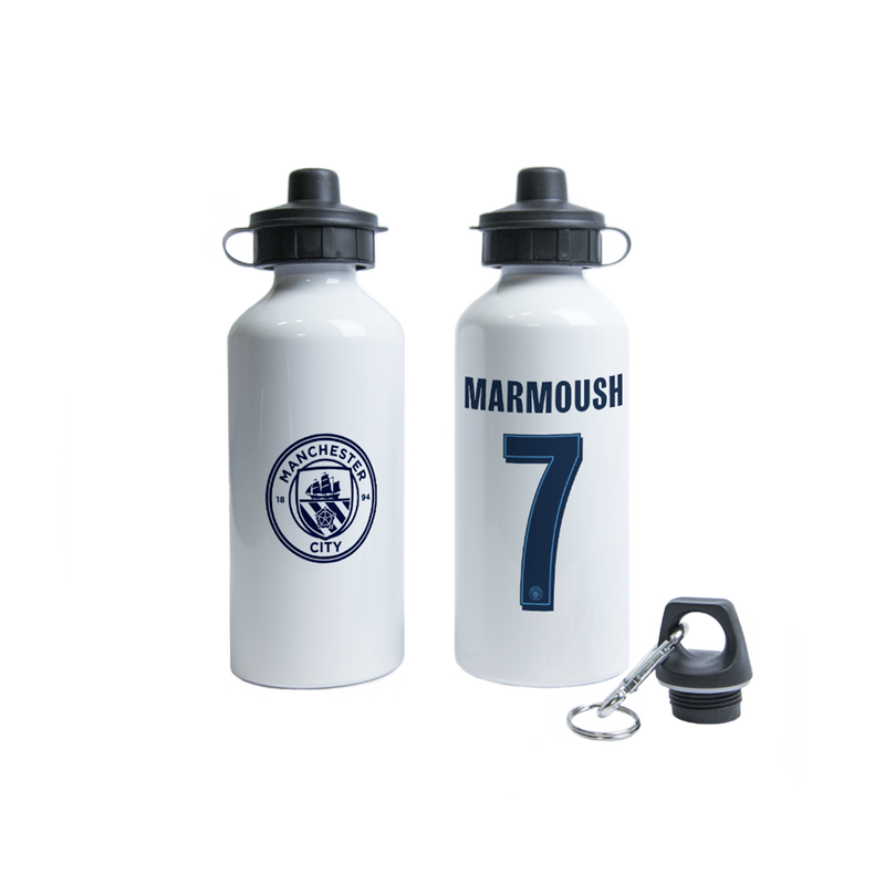 Manchester City Marmoush Water Bottle - Blue