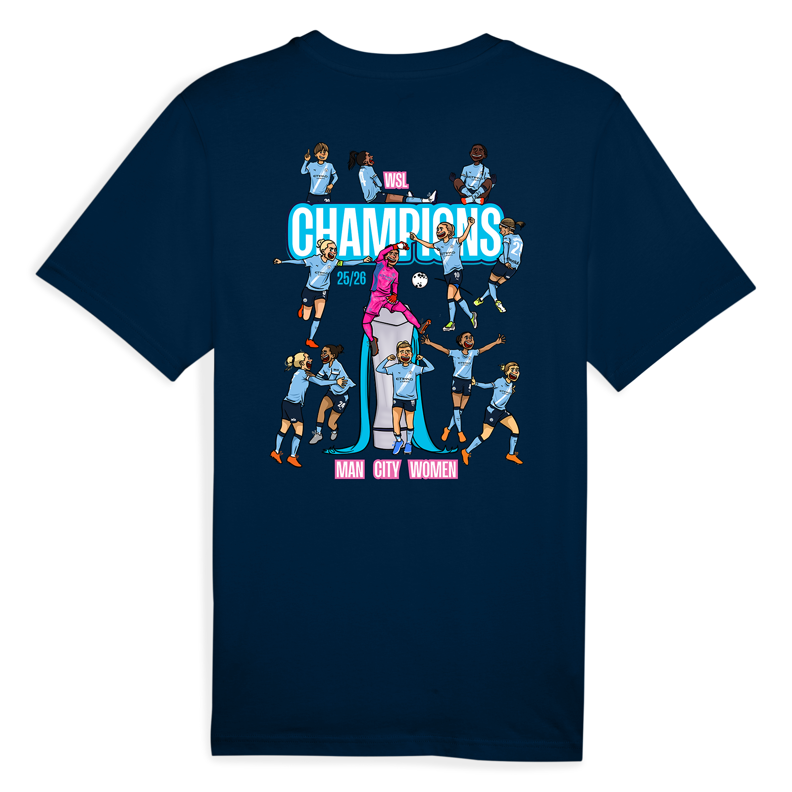 マンチェスター・シティ AFTA 大人用 WSL チャンピオンズ 25/26 T