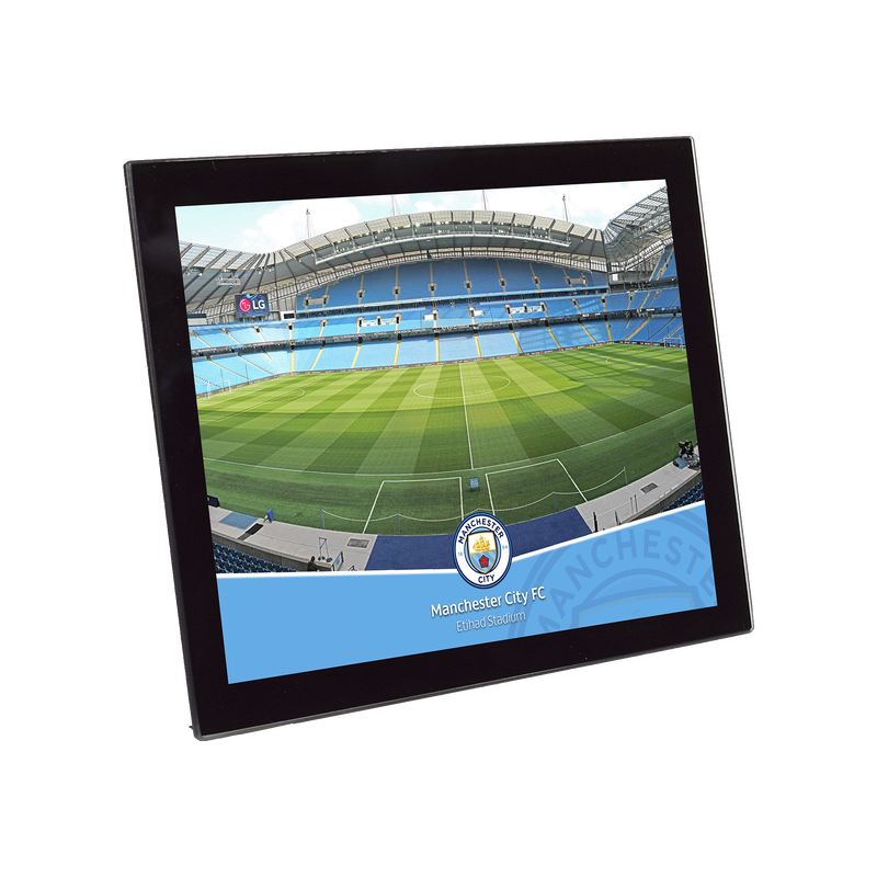 Man City Stadium Glass Frame 8 x 6 Inch multicolour unisexo - talla: 8 x 6 inches de accessoriesgifting  - Tienda oficial Manchester City FC