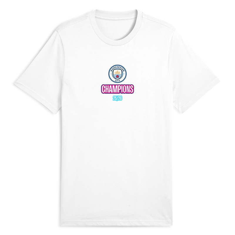 マンチェスターシティ　Manchester city 優勝記念 マンチェスター・シティ 大人用 WSL優勝 25/26 Tシャツ | Official Man