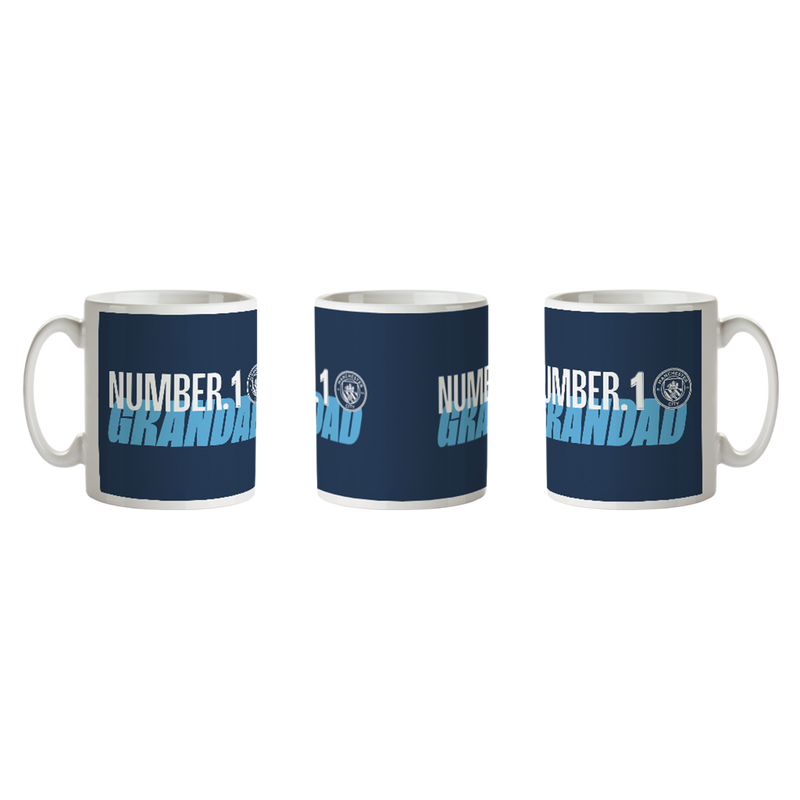 Man City No1 Grandad Mug blue unisex - Size Standard from plastic  - Official Manchester City FC store