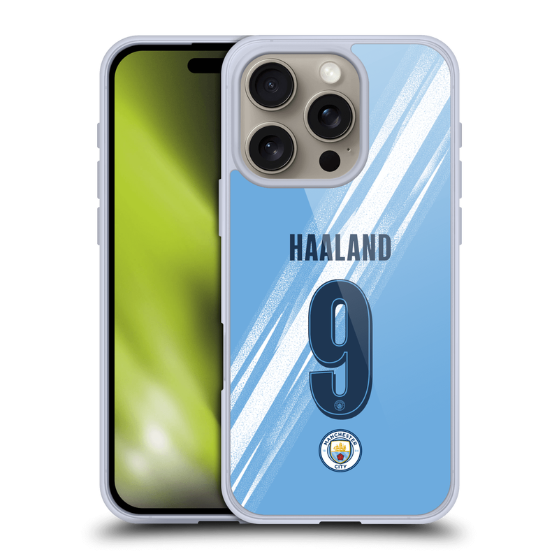 Manchester City 2025/26 Home Kit Haaland 9 Phone Case - 
