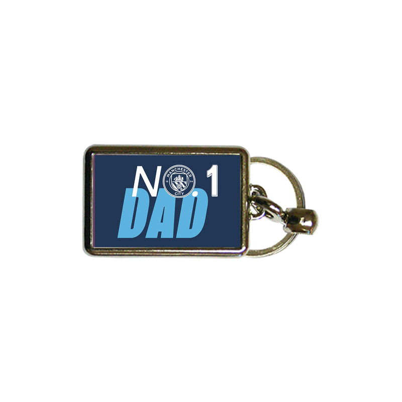 Man City No1 Dad Keyring blue - Check out all Manchester City accessoriesgifting online - Official Manchester City FC store