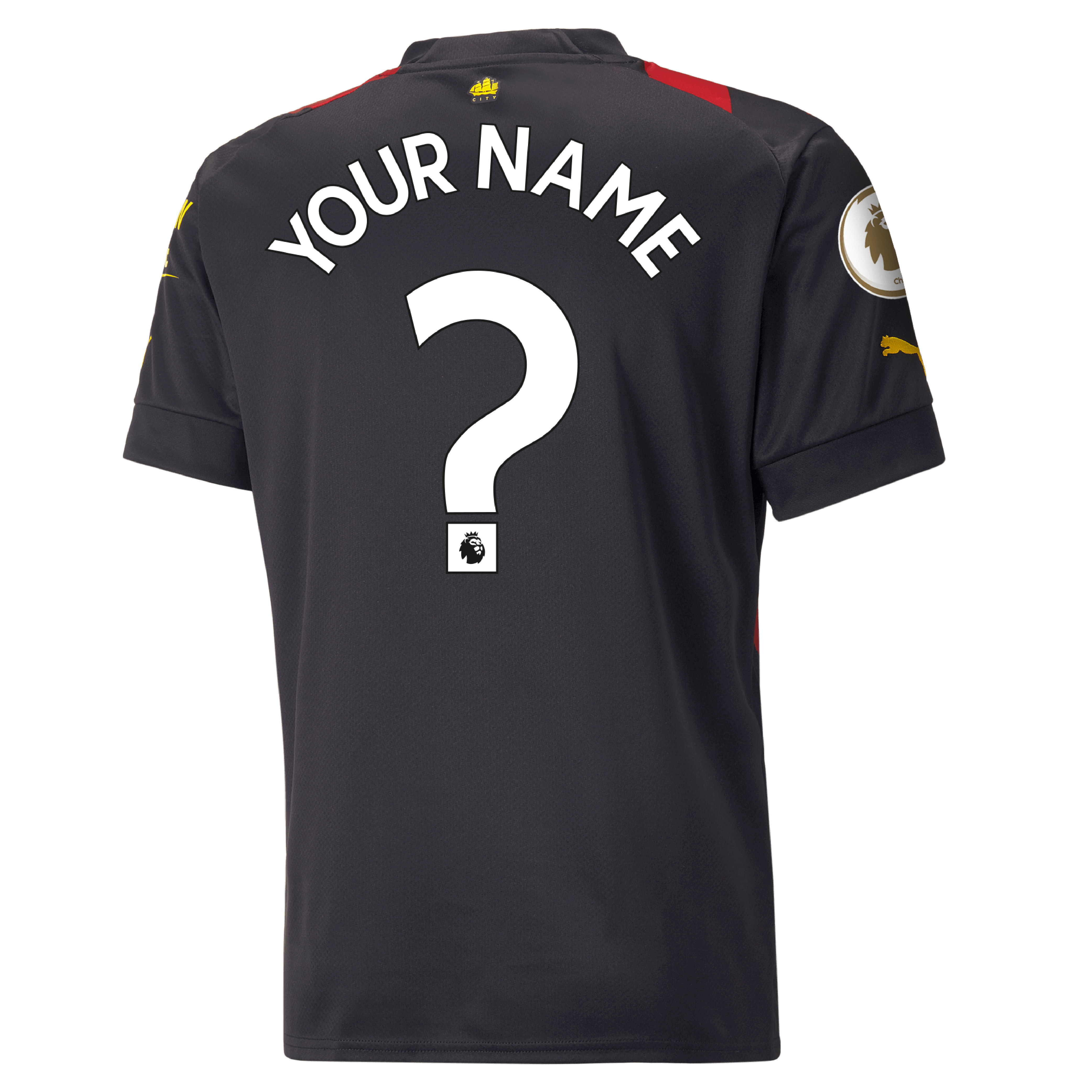 man city away kit with name